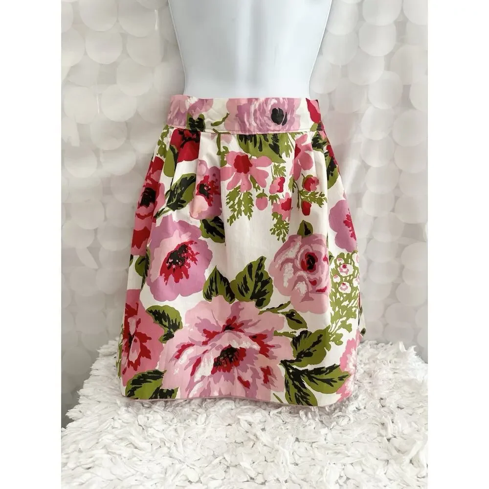 VTG HANDMADE Pink Rose Chintz Hostess Apron Chiffon Accents Reversible Country